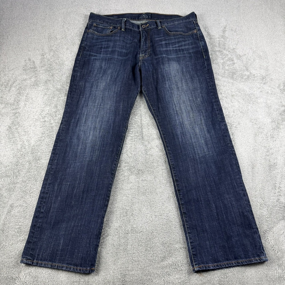 Lucky Brand Jeans Men's 38 X 30 361 Vintage Straight Dark Blue Denim City **EUC*
